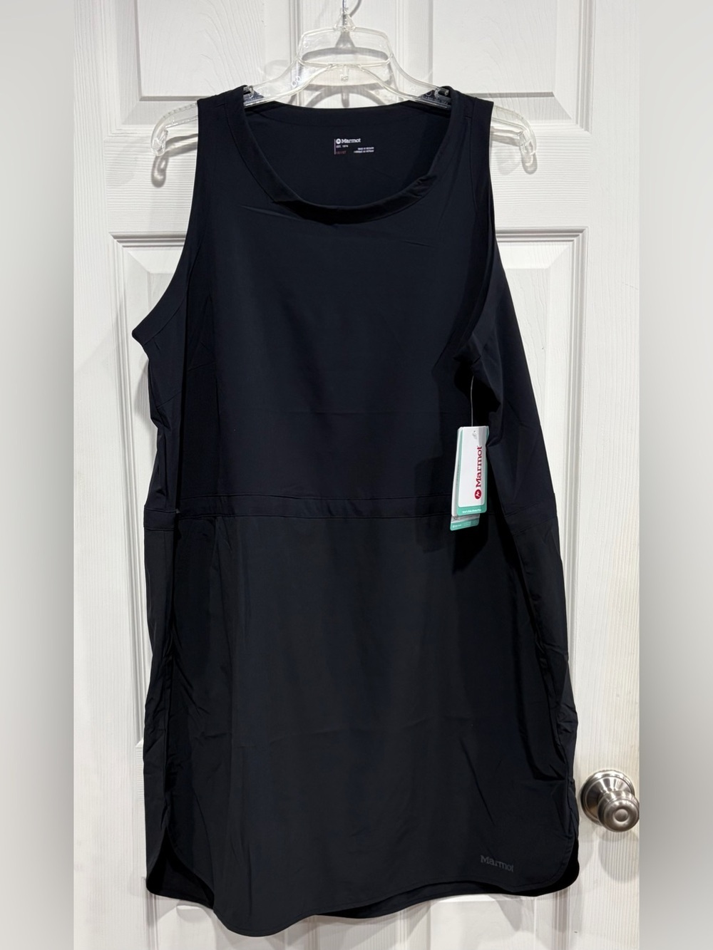 Marmot Women's 1X Plus Elda Dress UPF 30 Sleeveless Black NWT Quick Dry UPF 30